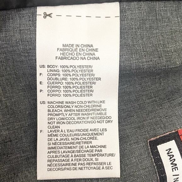 CCM Hockey Jacket Windbreaker Mens Large Tactical Cool Tigers Full Zip Gray - Picture 11 of 11